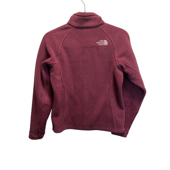 The North Face  XS Maroon Full-Zip Fleece Jacket With Pockets - Picture 4 of 6
